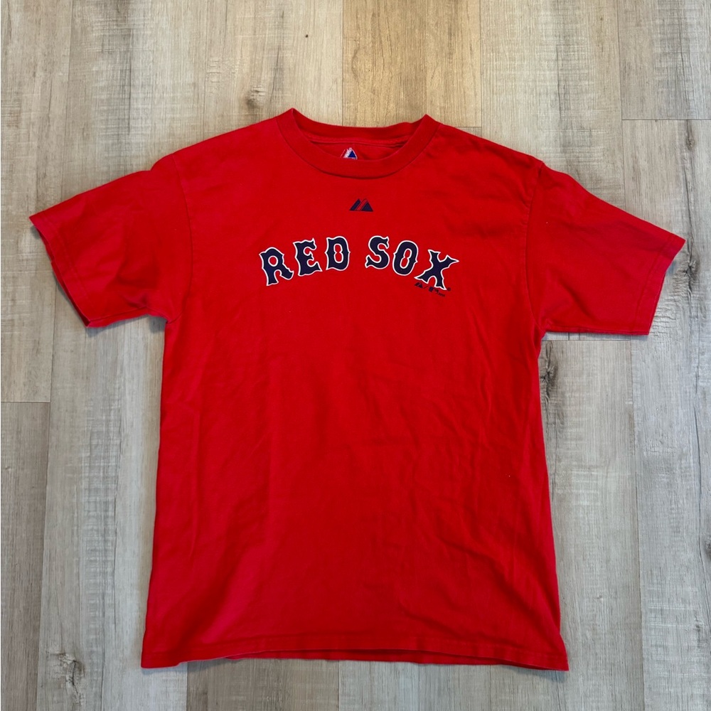 Majestic Red Sox Red Short Sleeve Tee